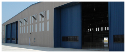 Pre-engineered and prefabricated steel buildings.